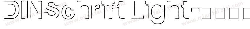 DINSchrift Light字体转换